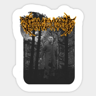 Black Metal Halloween Michael Myers Boogeyman Sticker